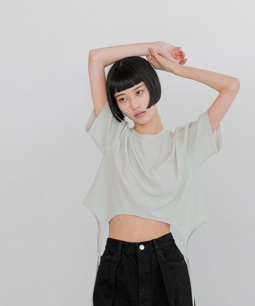 tシャツ ガーターヘムＴｅｅ　 326069 レディース tシャツ ガーターヘムTee 326069 レディース : ZOZOTOWN