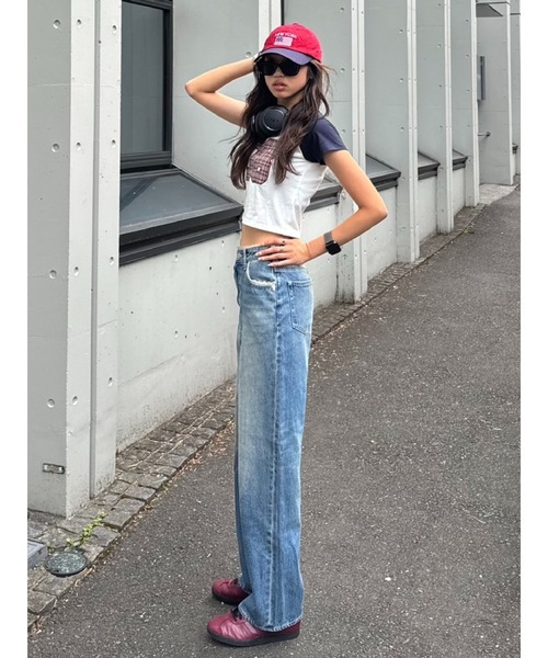 EVRIS ジーンズ デニム デニムパンツ 「再生産！」レース