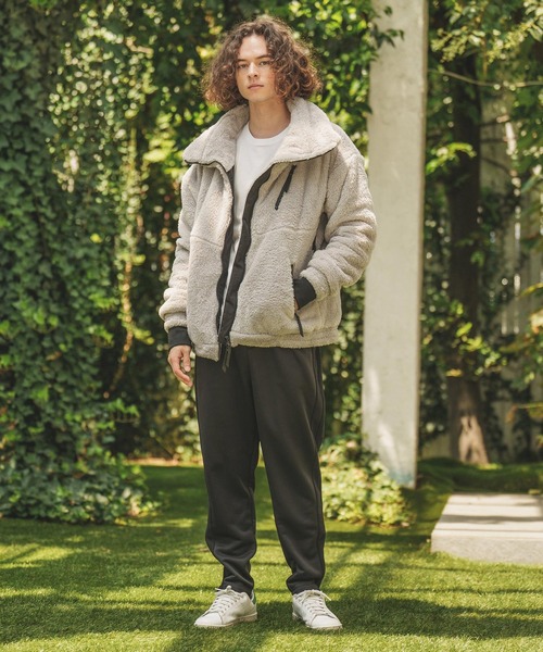 CAMBIO（カンビオ） ジップアップブルゾン L シルバーグレー メンズ