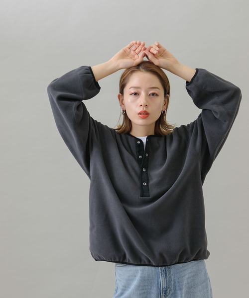 URBAN RESEARCH Sonny Label 長袖カットソー FREE グレー レディース