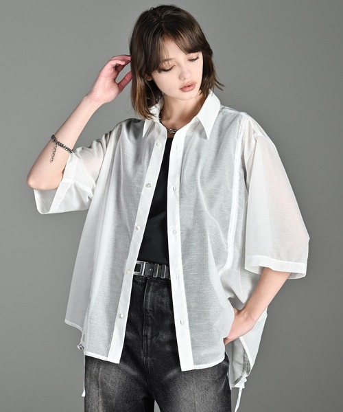 メンズ 重ね着風トップス ルーズシルエット S02555 Vicci Tシャツ メンズ 半袖 無地 白 ブランド 重ね着風 インナー
