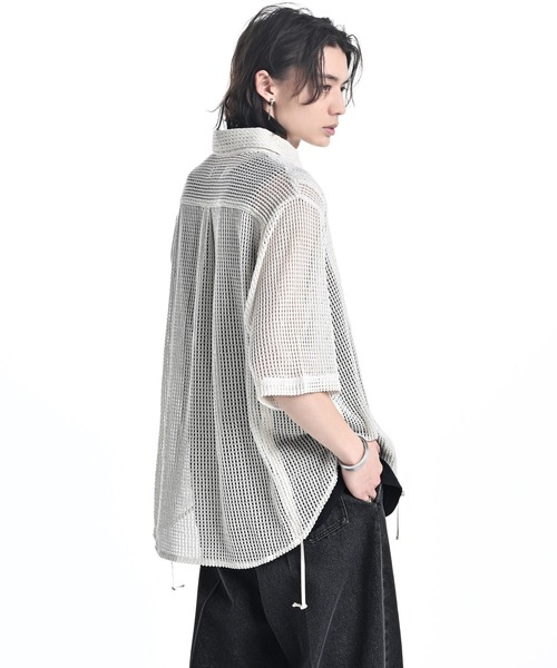 シャツ loose silhouette lace/sheer shirt / ルーズシルエットレース/シアーシャツ メンズ レディースの画像