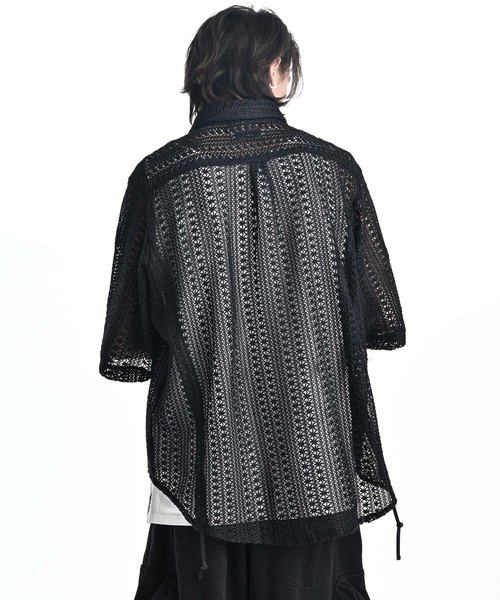 シャツ loose silhouette lace/sheer shirt / ルーズシルエットレース/シアーシャツ メンズ レディースの画像
