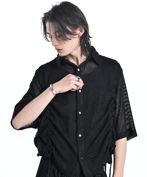 シャツ loose silhouette lace/sheer shirt / ルーズシルエットレース/シアーシャツ メンズ レディースの画像