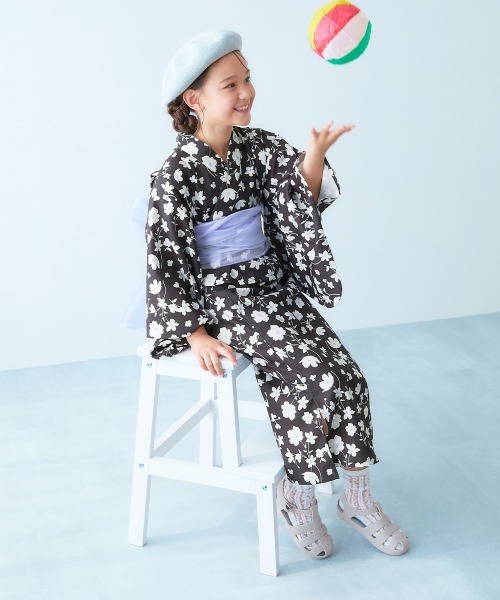 オゾンコミュニティ 浴衣 美品】オゾンコミュニティ浴衣鷹柄日本製