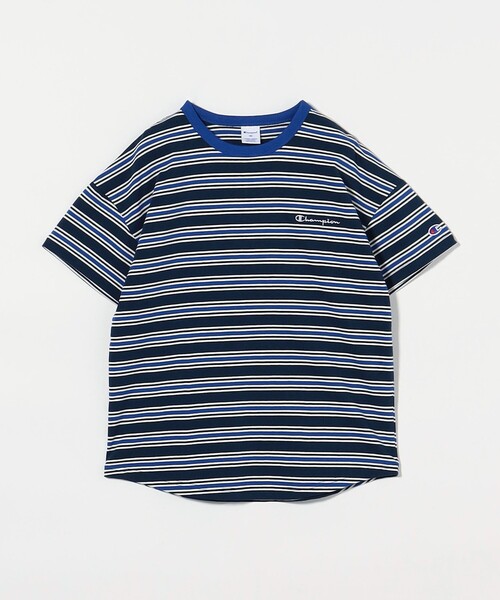 tシャツ 「Champion」ボーダー ショートスリーブ Tシャツ / キッズ  140cm-160cm キッズ 子供服 男の子 女の子 | Champion | 01