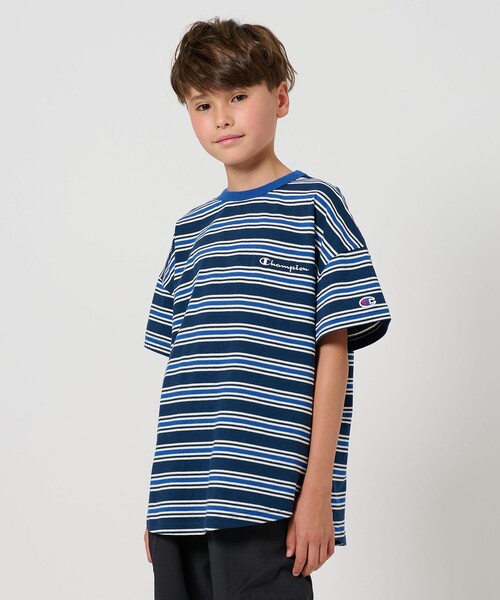 tシャツ 「Champion」ボーダー ショートスリーブ Tシャツ / キッズ  140cm-160cm キッズ 子供服 男の子 女の子 | Champion | 06