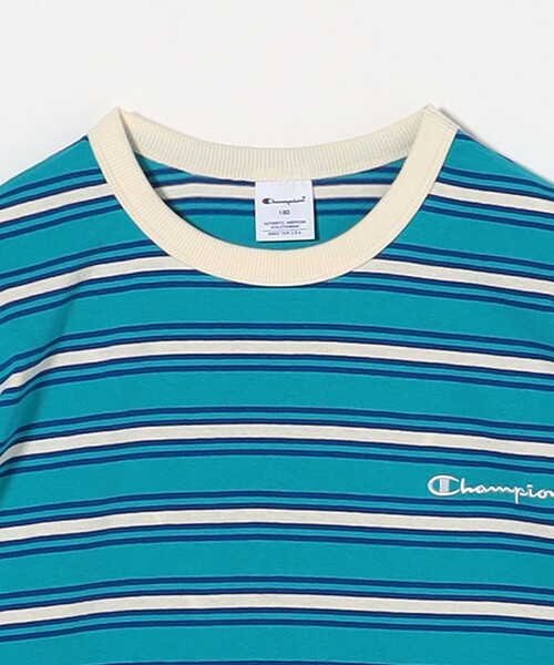 tシャツ 「Champion」ボーダー ショートスリーブ Tシャツ / キッズ  140cm-160cm キッズ 子供服 男の子 女の子 | Champion | 14