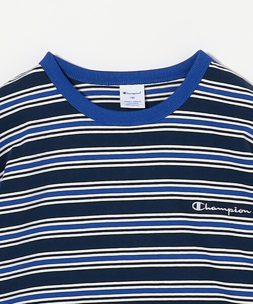 tシャツ 「Champion」ボーダー ショートスリーブ Tシャツ / キッズ  140cm-160cm キッズ 子供服 男の子 女の子 | Champion | 20