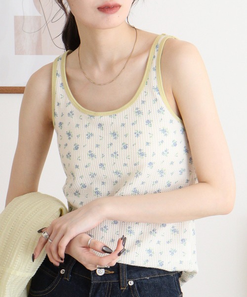 JEMORGAN（ジェーイーモーガン） タンクトップ ノースリーブ ワッフル