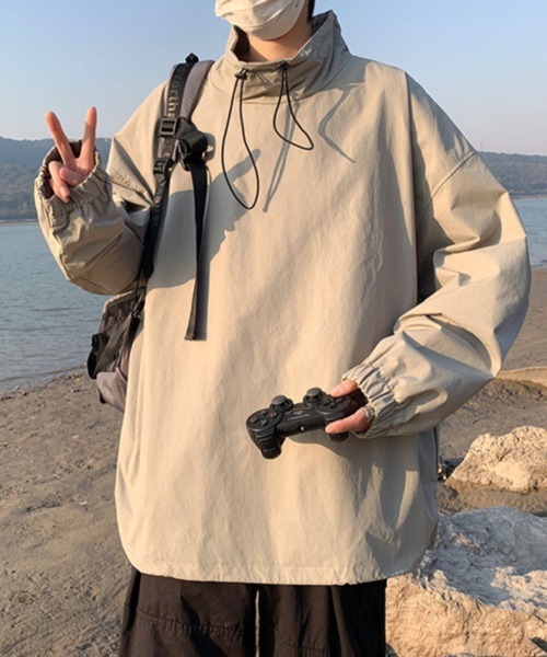 CERCA ナイロンジャケット 「NOWLE」スタンドネック プルオーバー