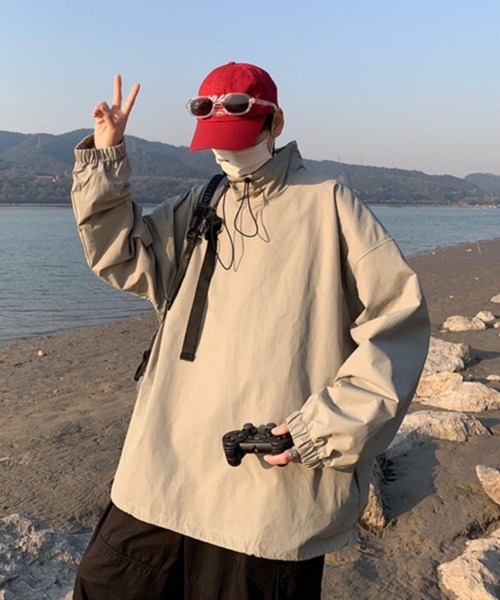 CERCA ナイロンジャケット 「NOWLE」スタンドネック プルオーバー