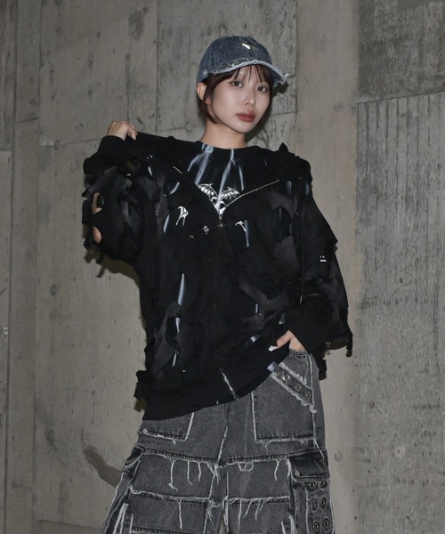 REFLEM キャップ 帽子 「REFLEM/レフレム」ダメージデニムCAP