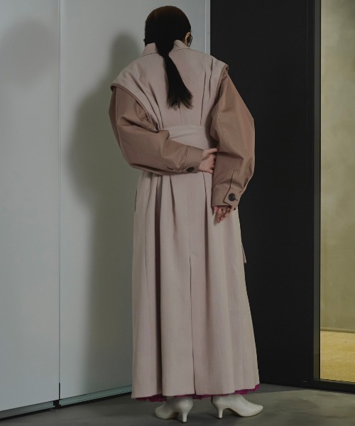 キャピタル kapital チロルウール トレンチコートロングXS 青ブルー キャピタル kapital チロルウール トレンチコート ロング XS 青 ブルー