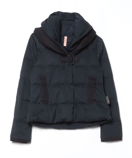 YOSOOU dualflex ダウンジャケット　アウター　ネイビー　サイズ2 YOSOOU（ヨソオウ） ダウンジャケット 2 ネイビー レディース