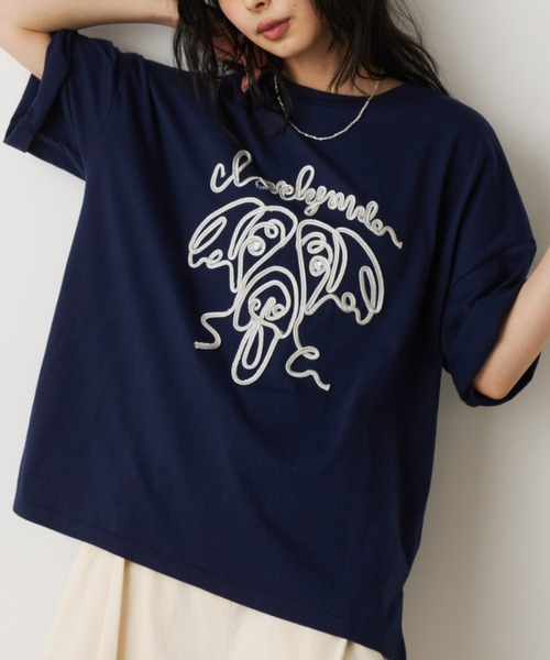 Unitage（ユニテージ） tシャツ 半袖 コード刺繍ワンニャンTEE