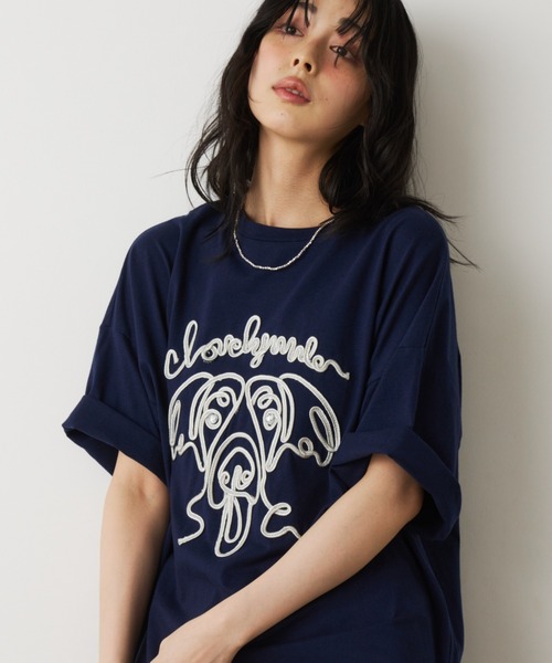 Unitage（ユニテージ） tシャツ 半袖 コード刺繍ワンニャンTEE