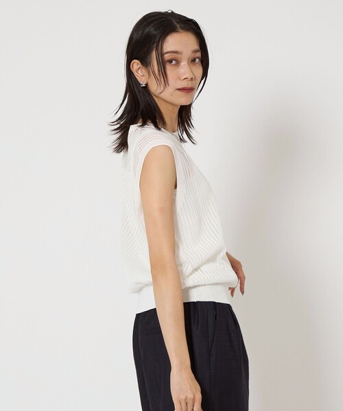 BASIC袖なしトップス MOUSSY | SUVIN GIZA SLEEVELESS トップス (タンクトップ
