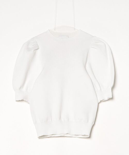 「UNITED ARROWS」 半袖ニット FREE ホワイト レディース