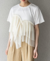 tシャツ アシメフリルドッキングTEE レディース｜ZOZOTOWN Yahoo!店