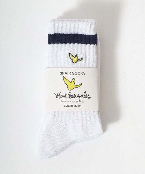 Mark Gonzales（マークゴンザレス） 靴下 3足セット ラインソックス