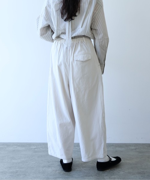 yuni　10oz　コクーンパンツ yuni パンツ 強撚コットン近江晒コクーンパンツ レディース