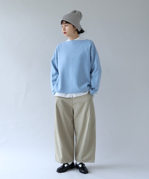 yuni パンツ 強撚コットン近江晒コクーンパンツ レディース : ZOZOTOWN