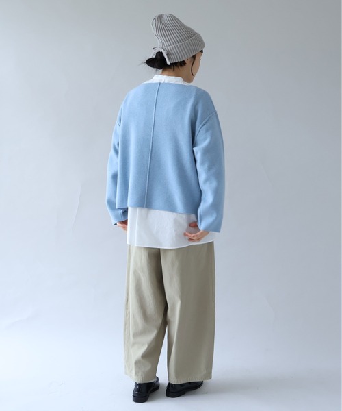 yuni パンツ 強撚コットン近江晒コクーンパンツ レディース : ZOZOTOWN