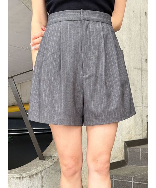 MURUA（ムルーア） パンツ 「セットアップ対応」ダブルタックショート