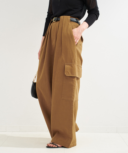 超美品☆【Whim Gazette】バックサテンカーゴパンツ Whim Gazette(ウィム ガゼット)のバックサテンカーゴパンツ通販