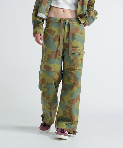 「完売品」Deaile カモフラージュ柄 ロングパンツ L AVIREX（アヴィレックス） カーゴパンツ CAMOUFLAGE CARGO LONG PANTS