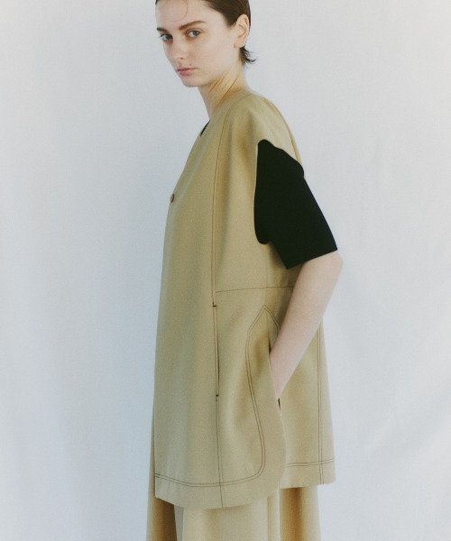 ADORE（アドーア） ジャケット ノーカラージャケット ドライタッチ