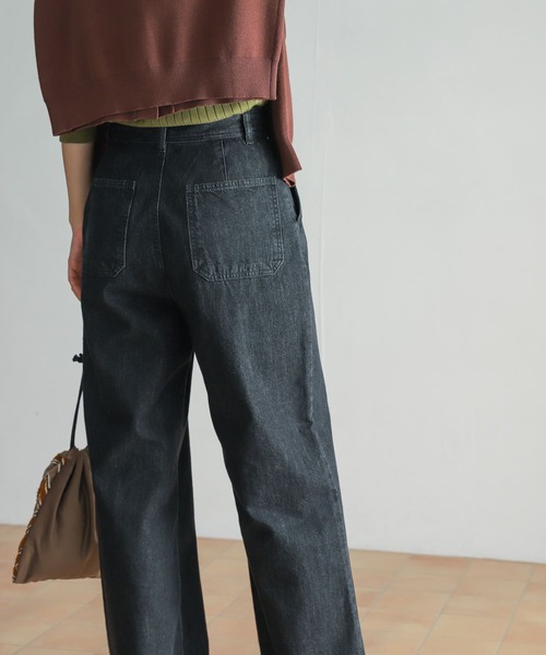 「URBAN RESEARCH DOORS」 デニムパンツ SMALL ブラック レディース