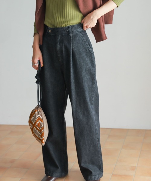 「URBAN RESEARCH DOORS」 デニムパンツ SMALL ブラック レディース