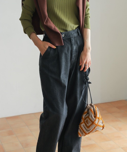 「URBAN RESEARCH DOORS」 デニムパンツ SMALL ブラック レディース