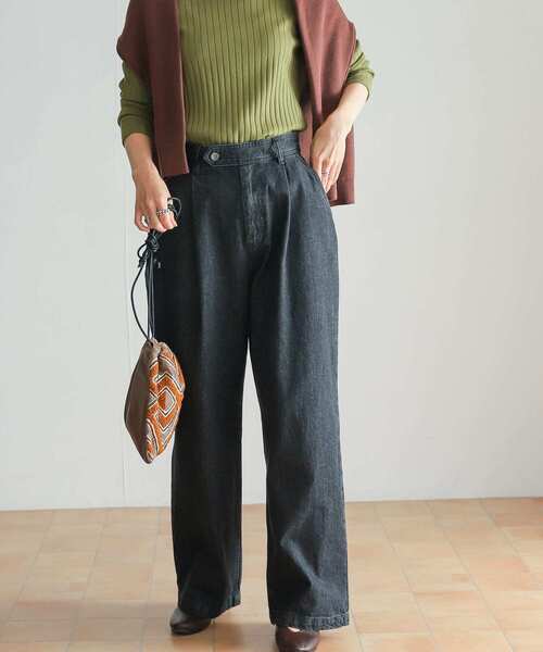「URBAN RESEARCH DOORS」 デニムパンツ SMALL ブラック レディース