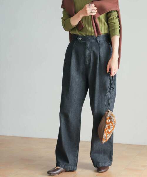 「URBAN RESEARCH DOORS」 デニムパンツ SMALL ブラック レディース