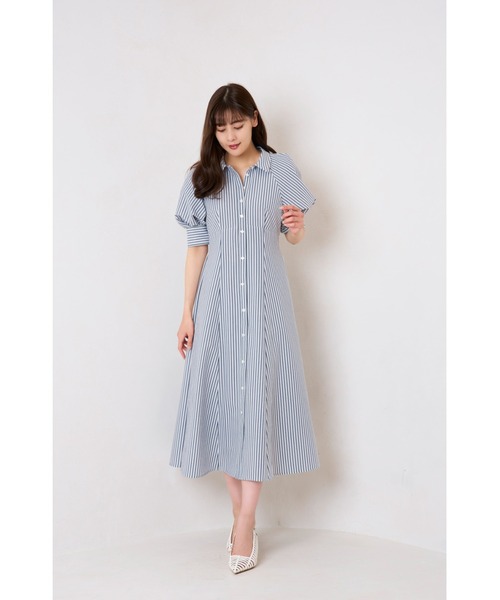 グレー シャツワンピース Mサイズ 半袖 Her lip to 「Her to」 シャツワンピース M グレー レディース