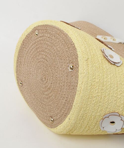 「Samantha Thavasa」 花柄かごバッグ - イエロー レディース_画像3