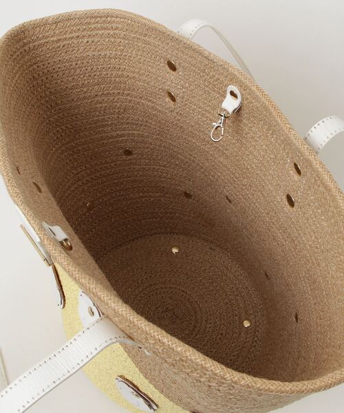 「Samantha Thavasa」 花柄かごバッグ - イエロー レディース_画像4