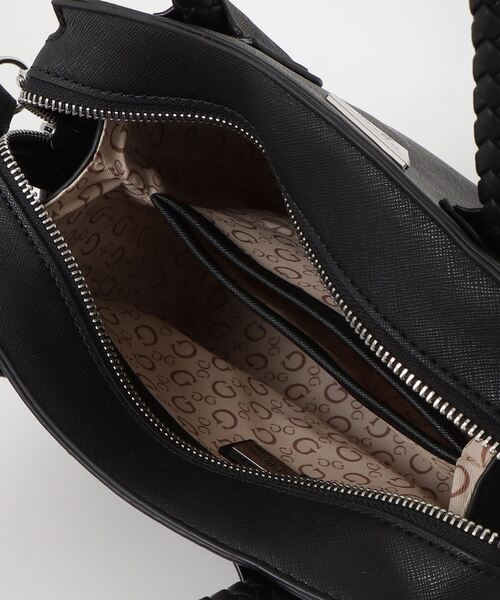 【ブラック(BLA)】GUESS サッチェル ショルダーバッグ (W)DORVAL Satchel GUESS｜GUESS サッチェル ショルダーバッグ (W)DORVAL Satchel