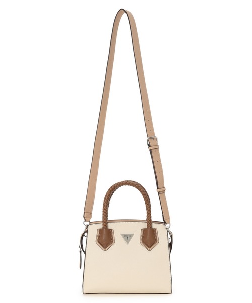 【ストーン(SML)】GUESS サッチェル ショルダーバッグ (W)DORVAL Satchel GUESS｜GUESS サッチェル ショルダーバッグ (W)DORVAL Satchel