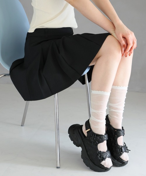 「VIVIAN」 フラットサンダル L ブラック レディース_画像5