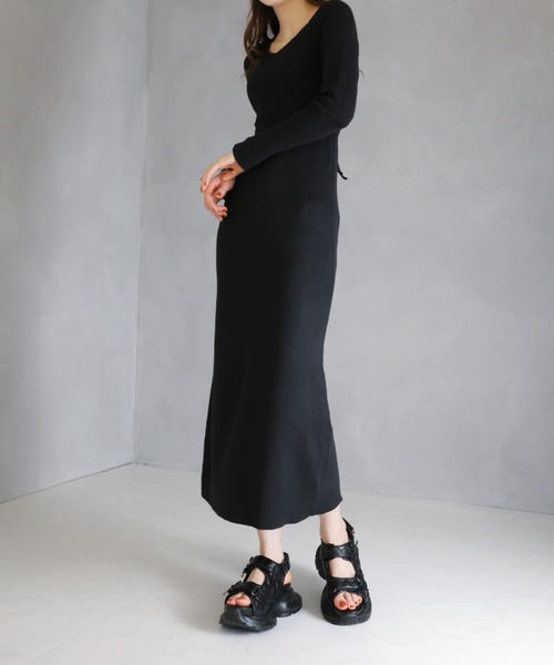 「VIVIAN」 フラットサンダル L ブラック レディース_画像8