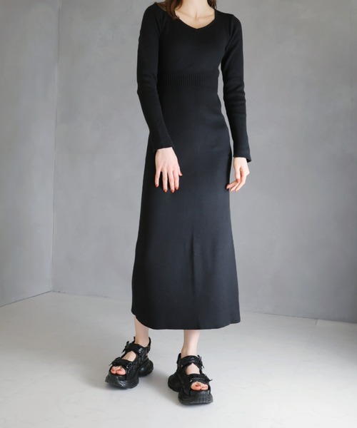 「VIVIAN」 フラットサンダル L ブラック レディース_画像9