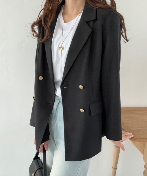 「LAUIR」 テーラードジャケット X-LARGE ライトベージュ レディース_画像9