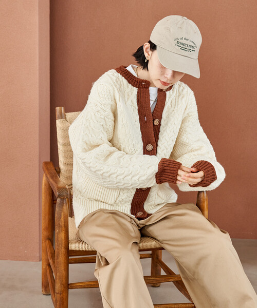 ハウトゥリブ ニット カーディガン パッチワーク ストライプ F マルチカラー 中古・古着通販】SUPREME (シュプリーム) パッチワーク ケーブルニット