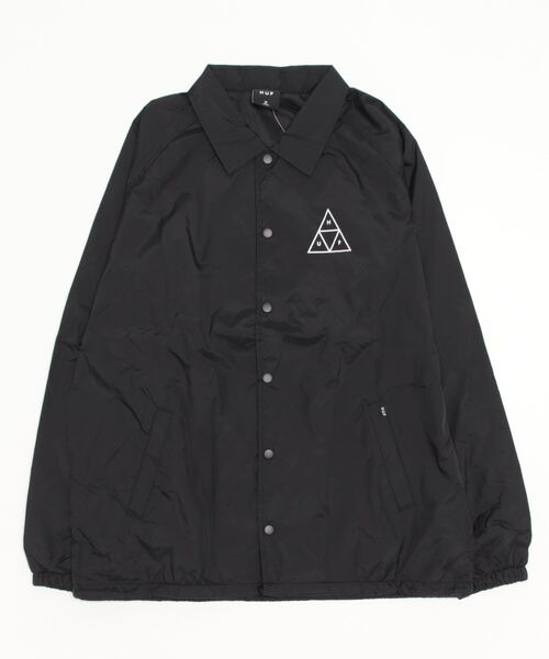 HUF（ハフ） コーチジャケット X-LARGE ブラック メンズ : ZOZOTOWN