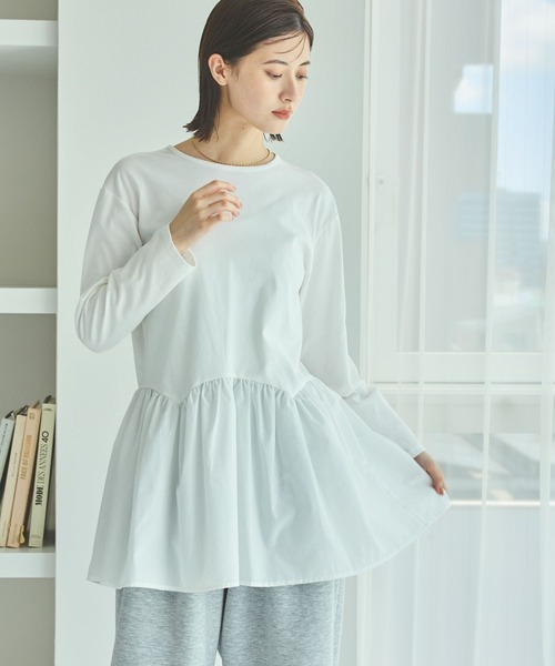 CLASS レイヤードカットソー　新品 LAKOLE（ラコレ） tシャツ アソート裾レイヤード長袖 / 598755