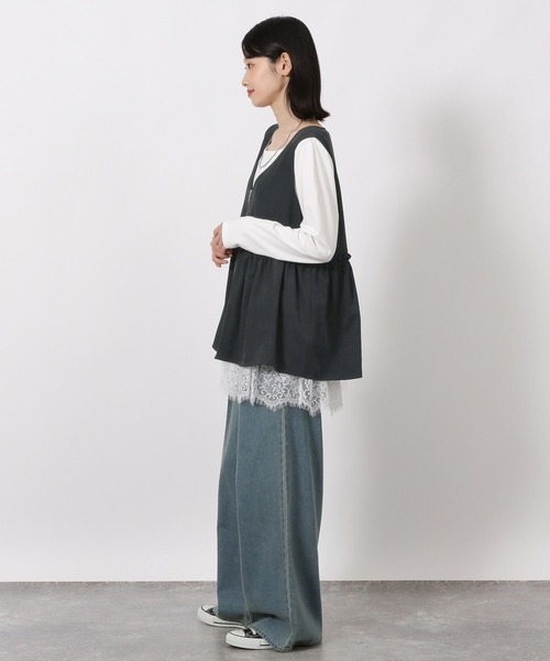 LAKOLE（ラコレ） tシャツ アソート裾レイヤード長袖 / 598755